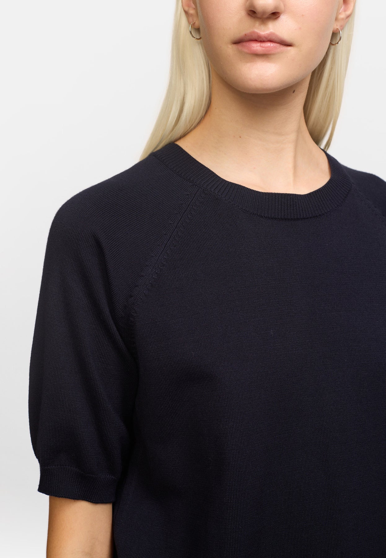 SRMarla SS O-neck Knit, Total Eclipse