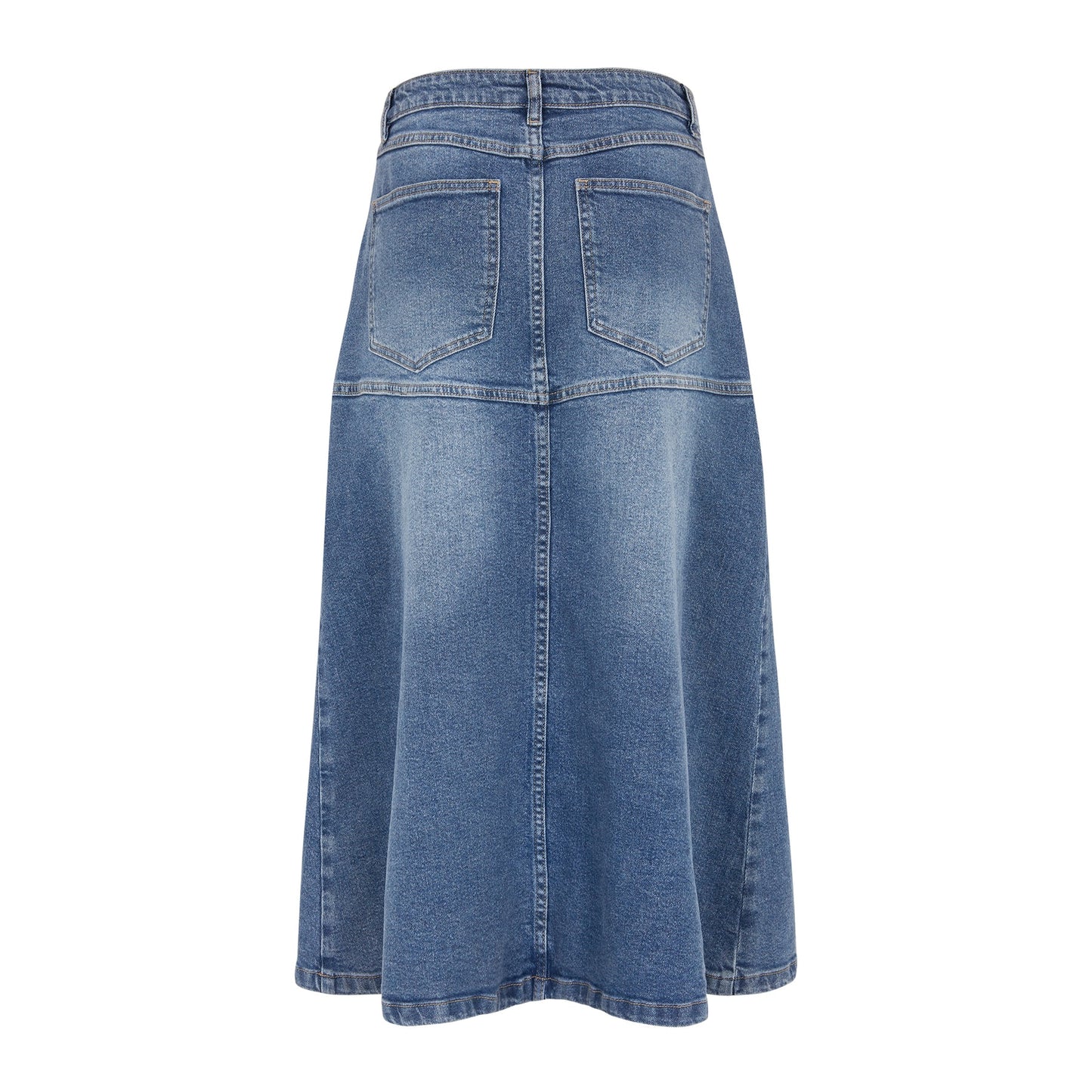 SRWilla Midi Skirt, True Blue Denim
