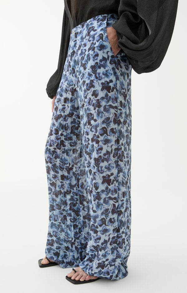 Stevie Pants, Sweet Violet Ditsy Blue
