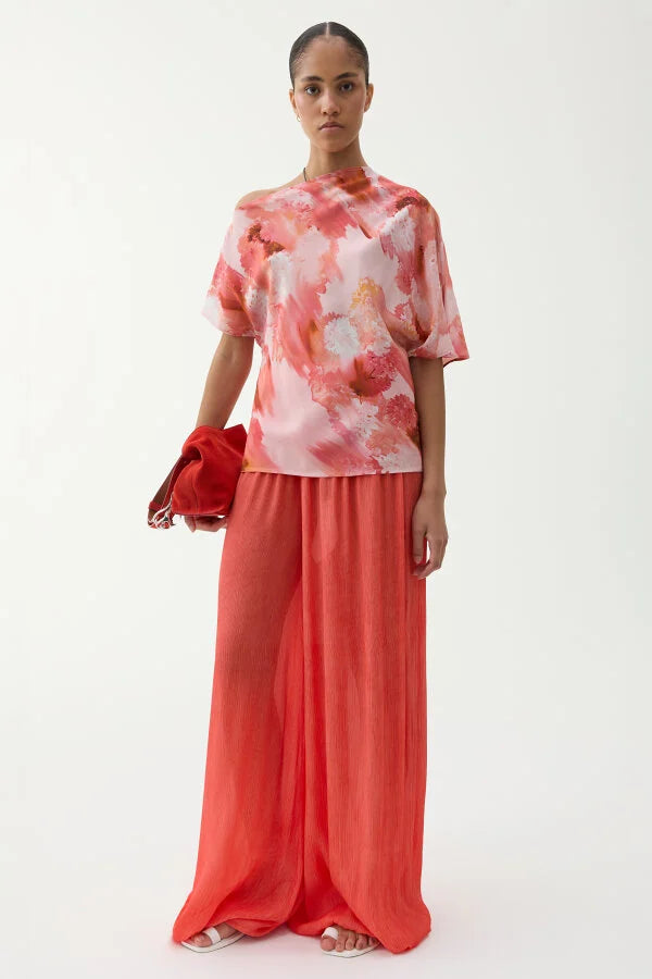 Bono Blouse, Blurry Flower Apricot