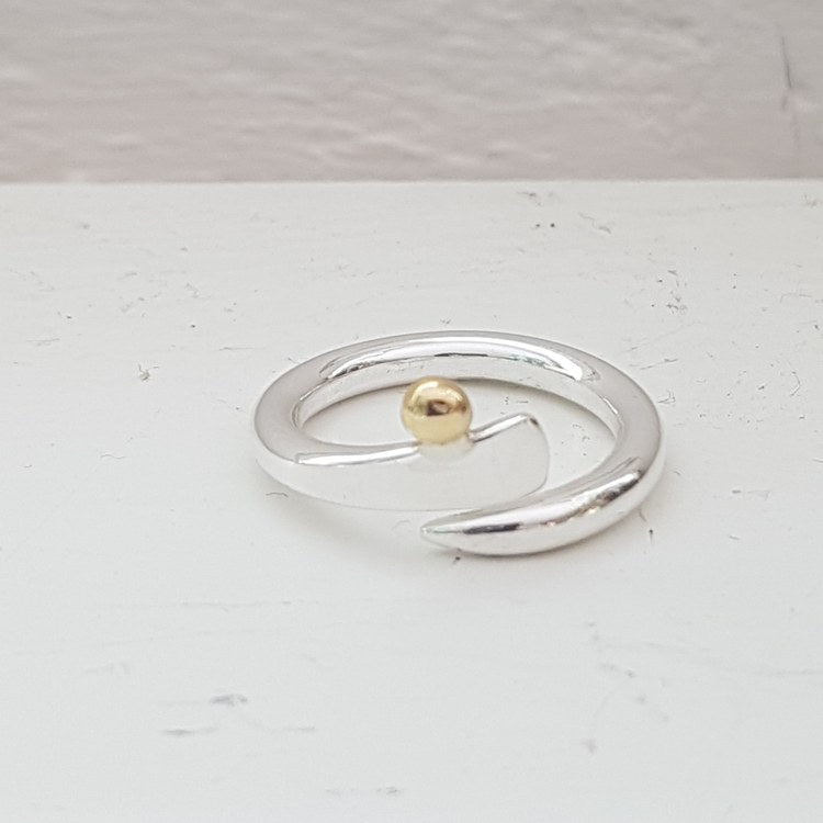 Lollos Silver Ring "Knopp", Guld