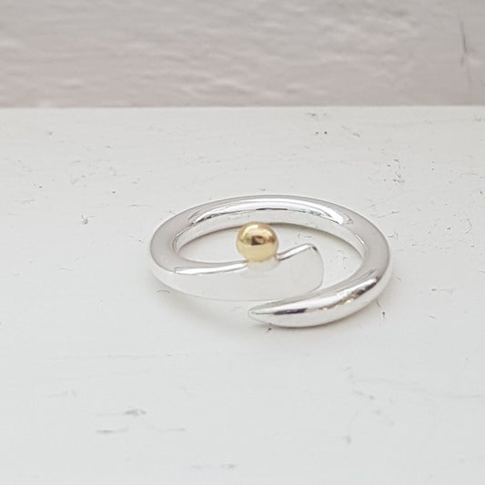Lollos Silver Ring "Knopp", Guld