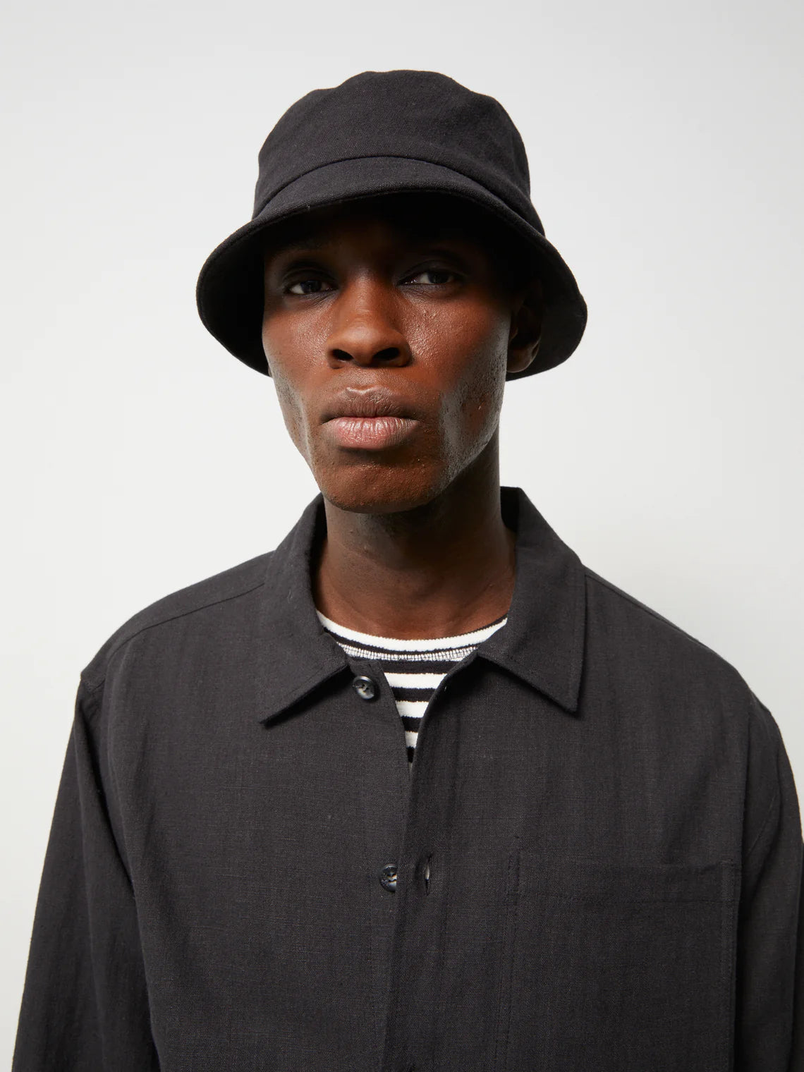 Shoom Hat Linen, Black