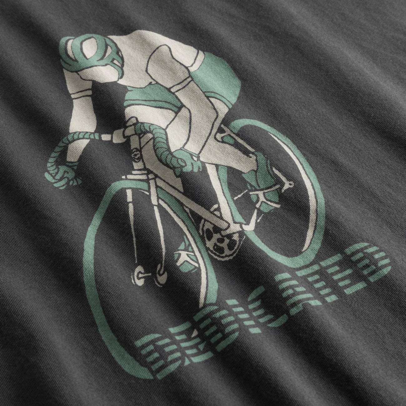 T-shirt Stockholm Retro Bike, Charcoal