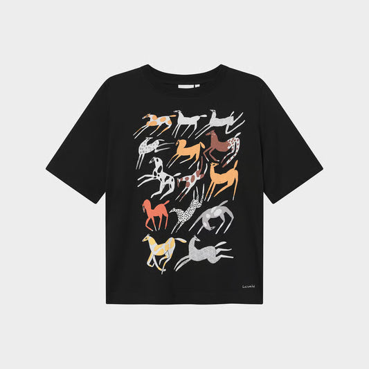 Tshirt Vadstena Mustang Party Black