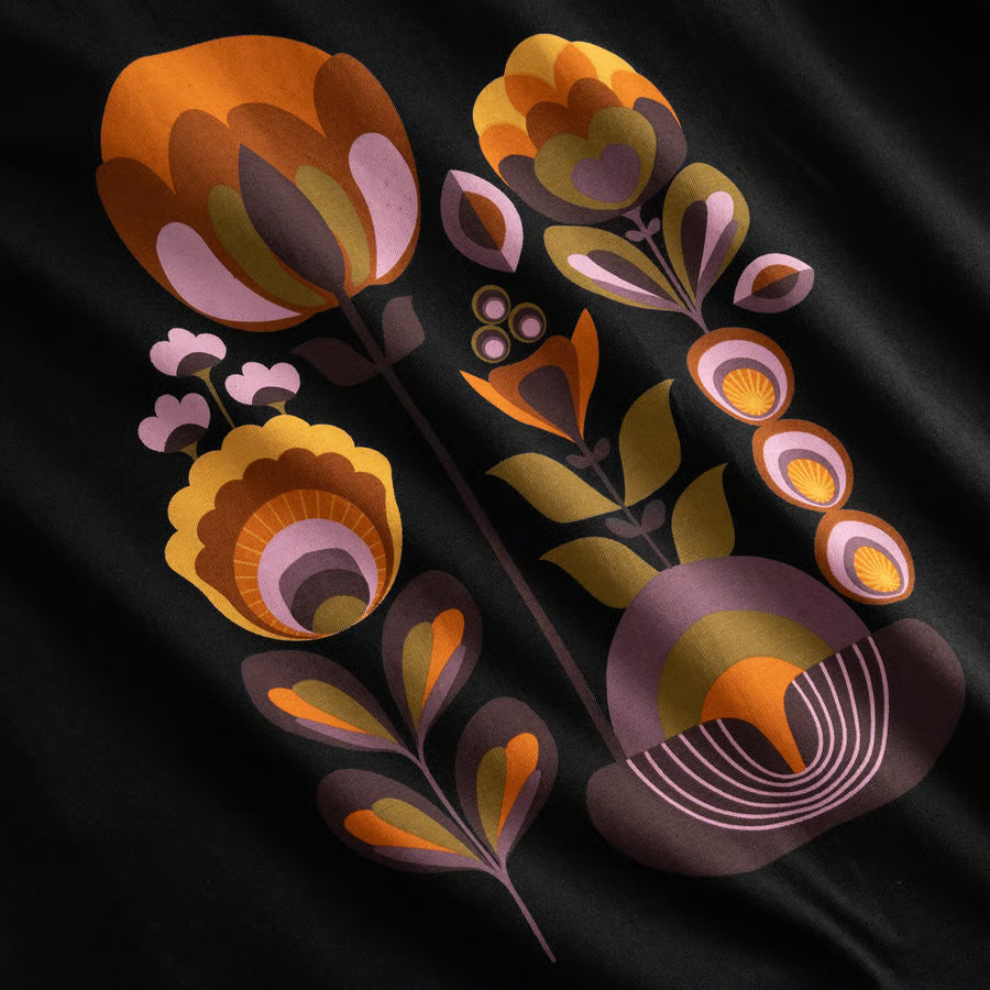 T-shirt Vadstena Autumn Harvest, Black