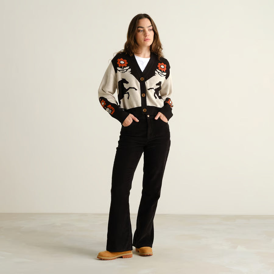 Cardigan Kanan Western, Multi Color