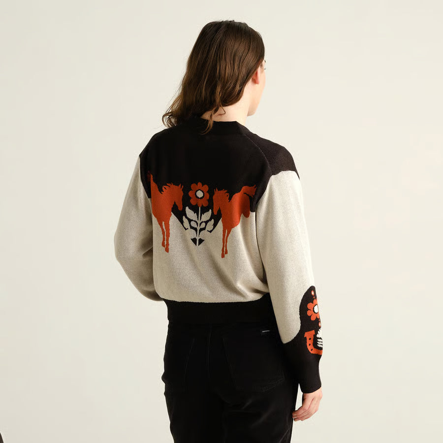 Cardigan Kanan Western, Multi Color