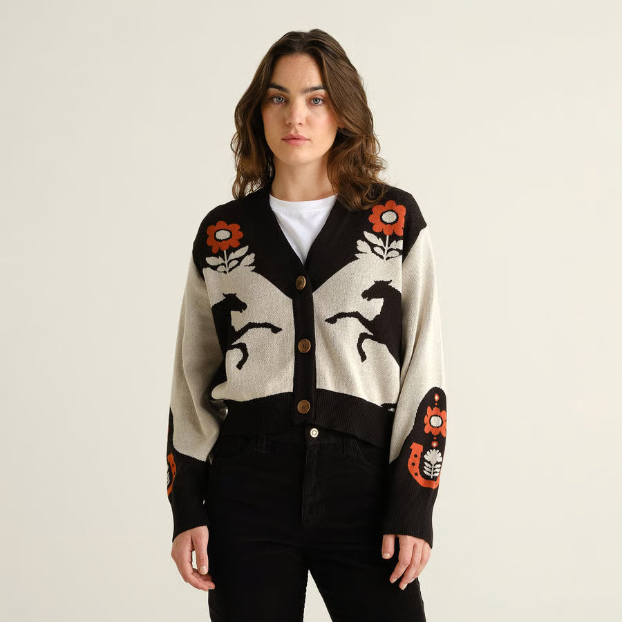 Cardigan Kanan Western, Multi Color