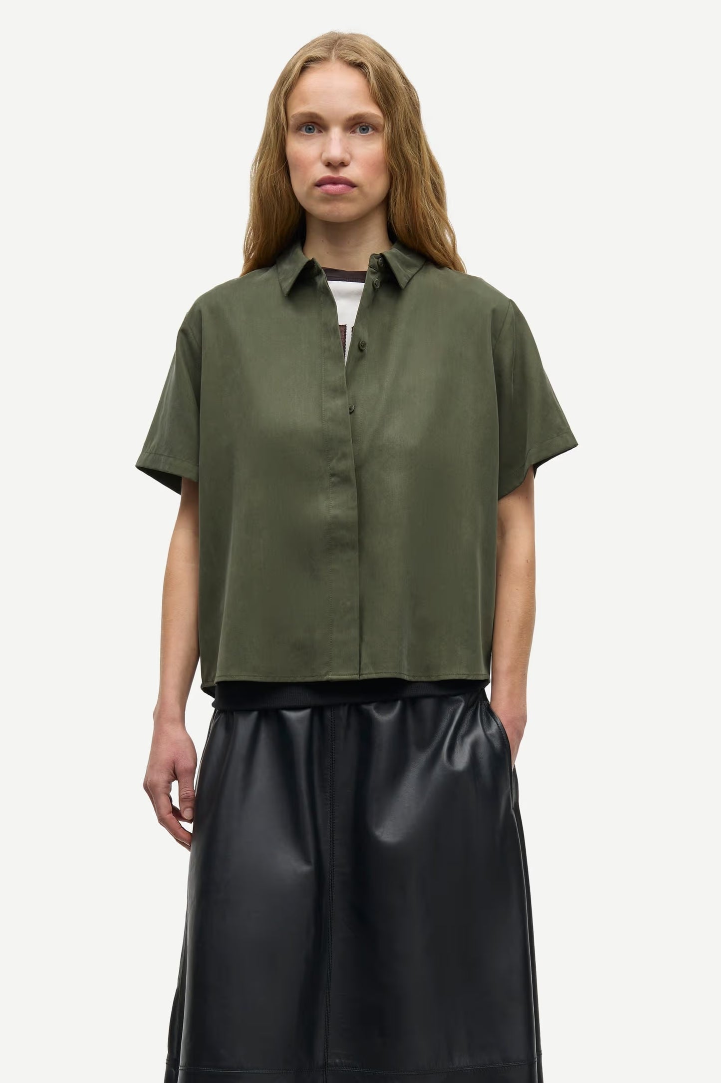 Mina SS Shirt, Forest Night