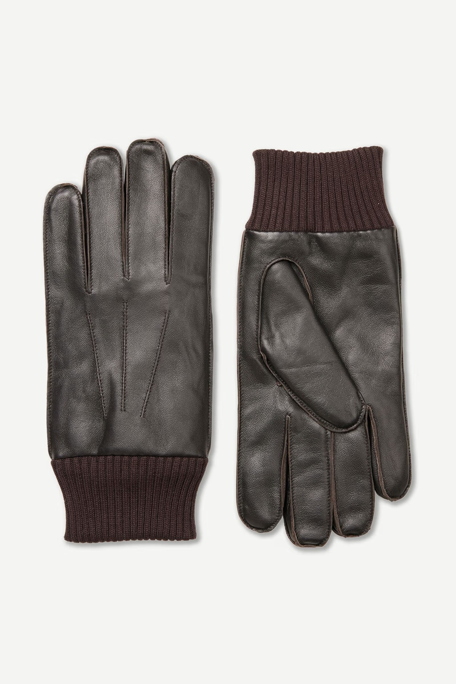 Hackney Gloves Dark Brown, Samsoe Samsoe, Såininorden