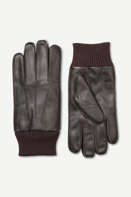 Hackney Gloves Dark Brown, Samsoe Samsoe, Såininorden