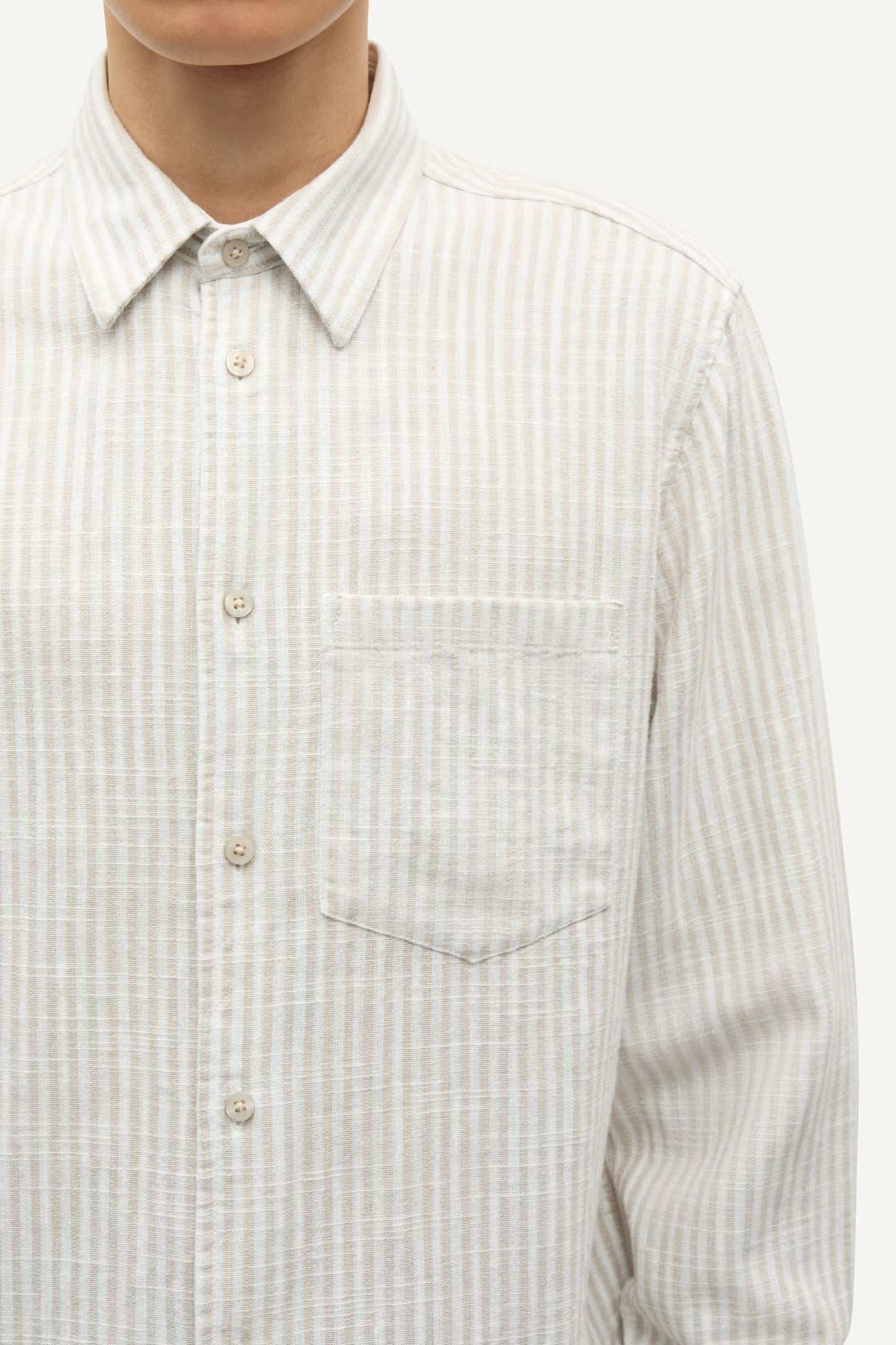 Liam FP Shirt, Grey Stripe