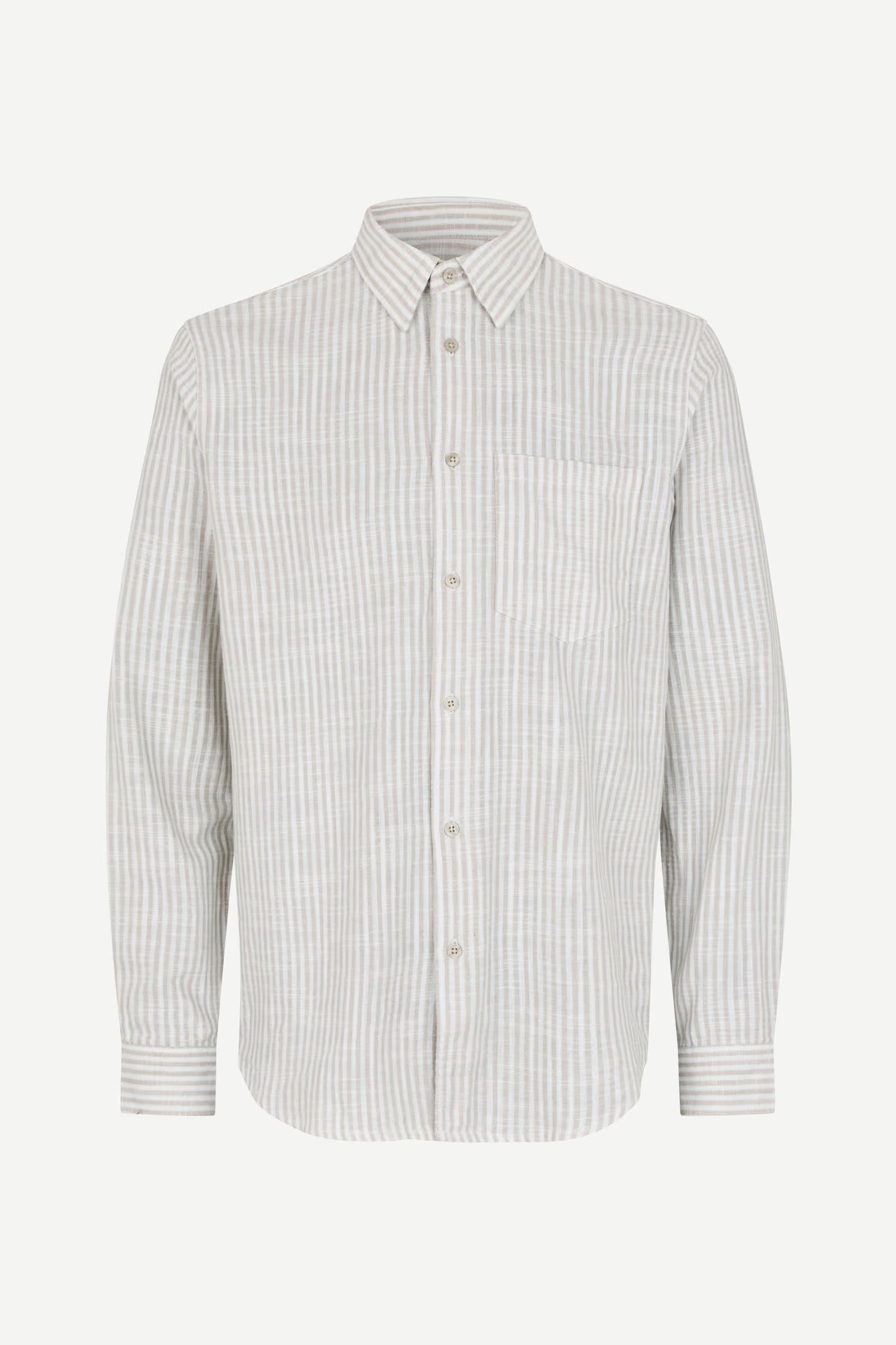 Liam FP Shirt Grey Stripe, Samsoe Samsoe, Såininorden