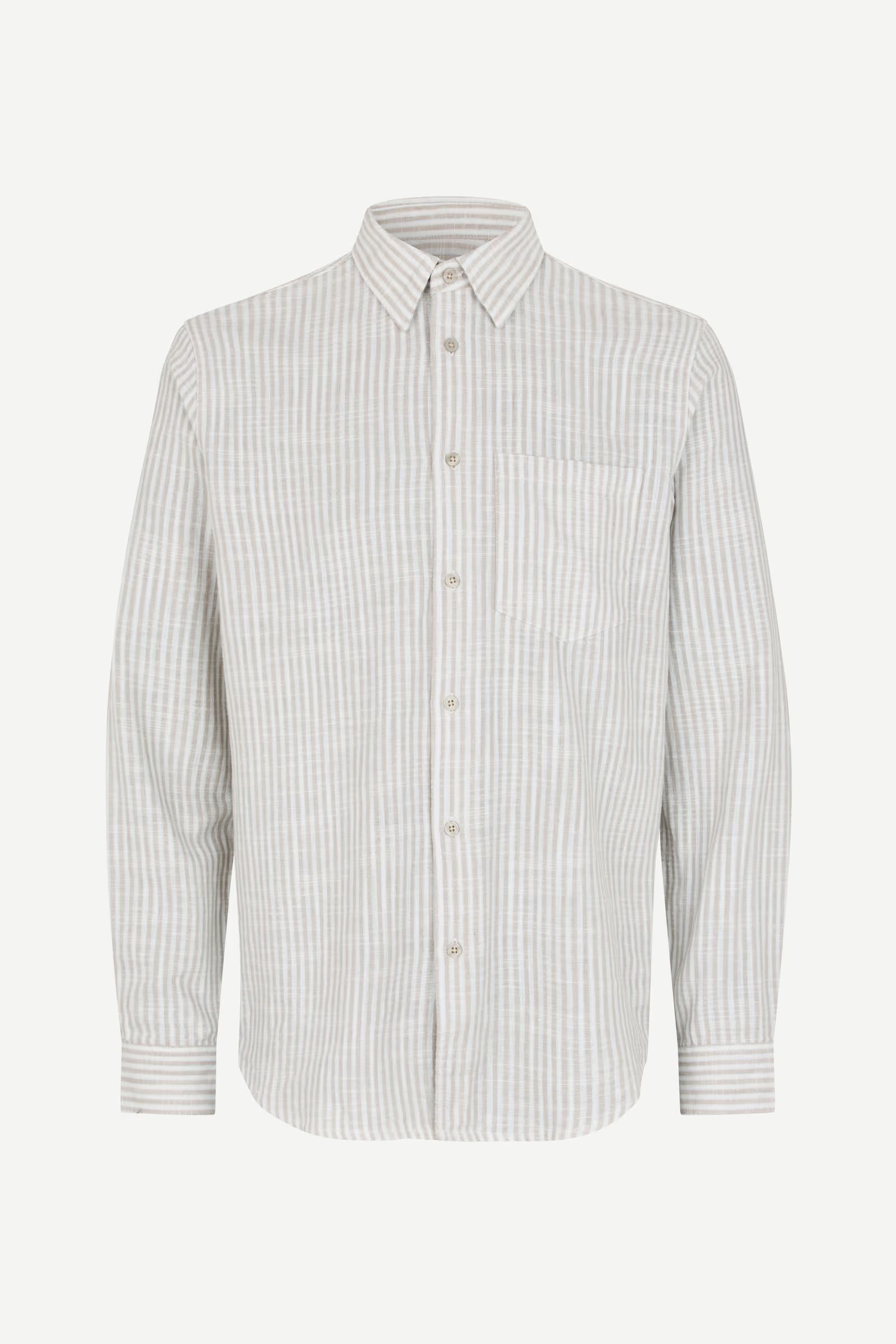 Liam FP Shirt Grey Stripe, Samsoe Samsoe, Såininorden