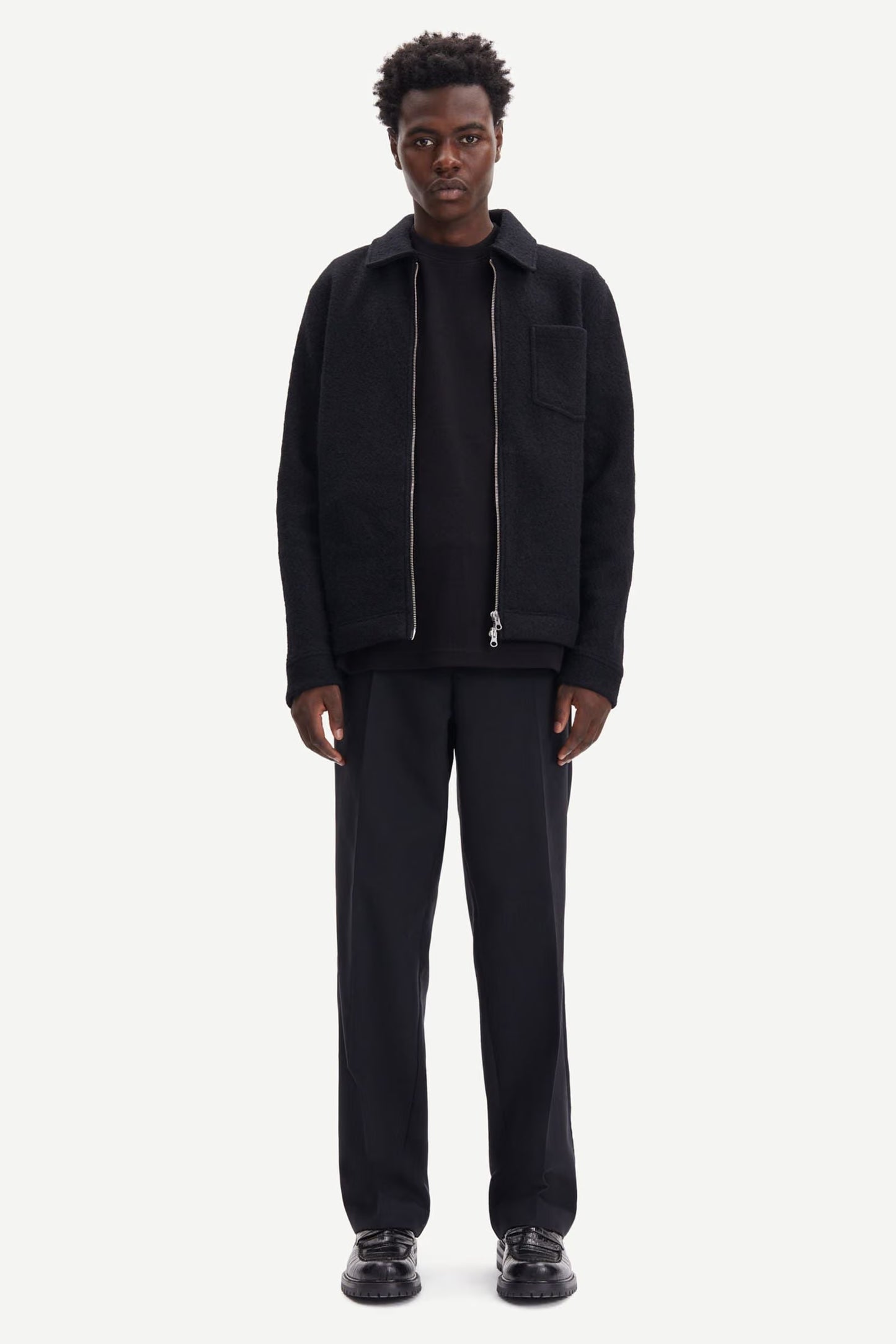 Hannes Full Zip, Black