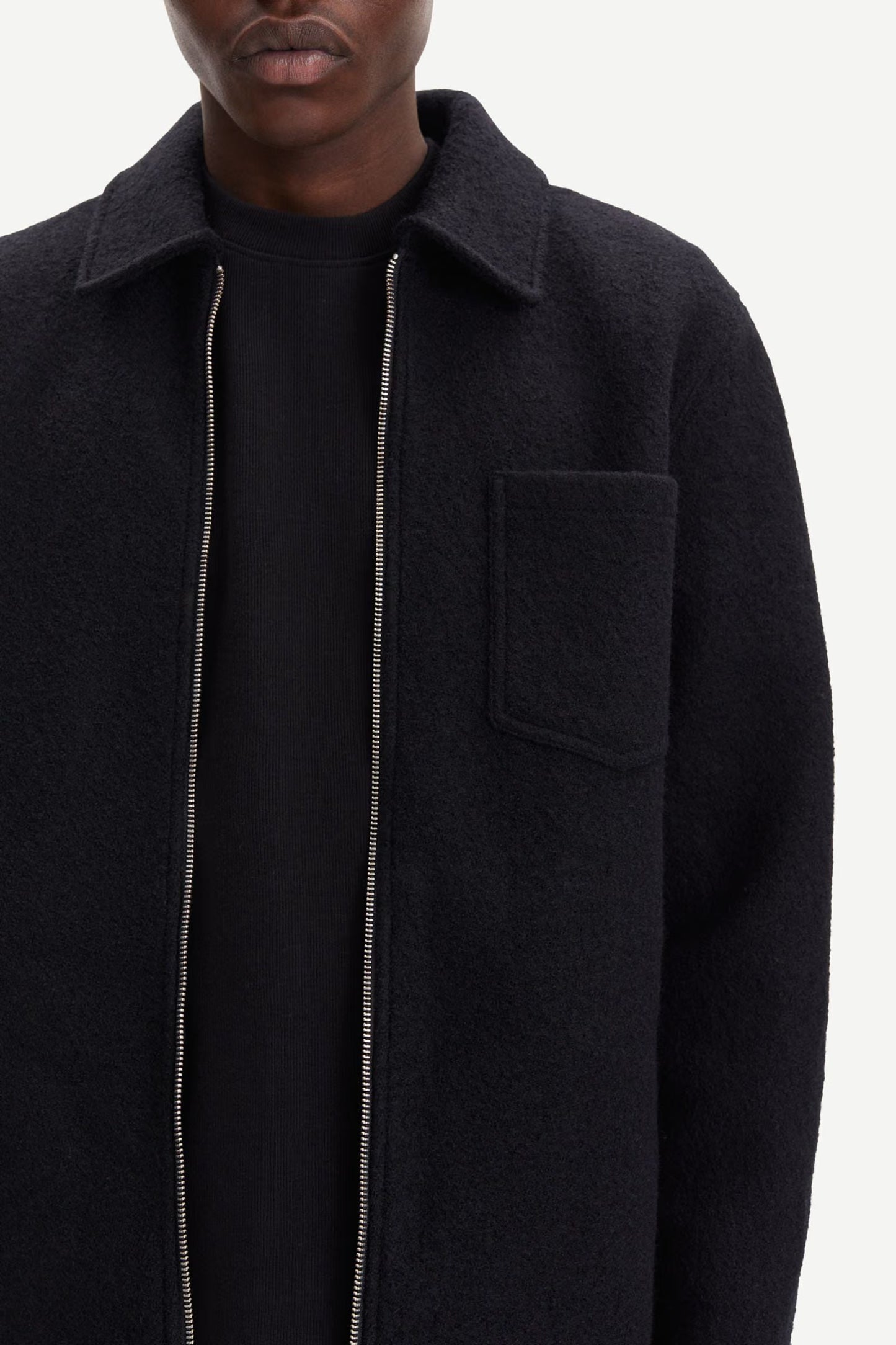 Hannes Full Zip, Black