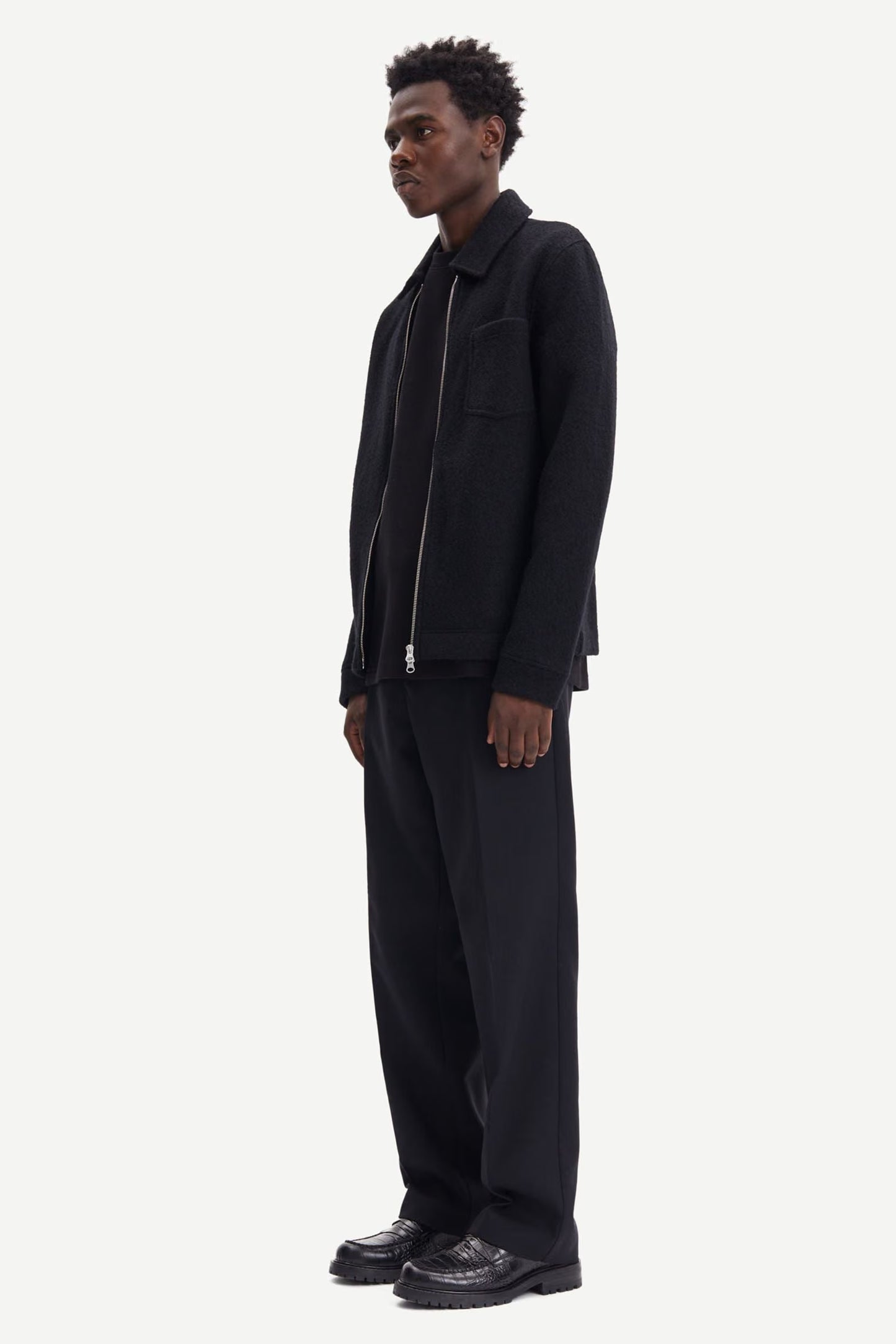 Hannes Full Zip, Black