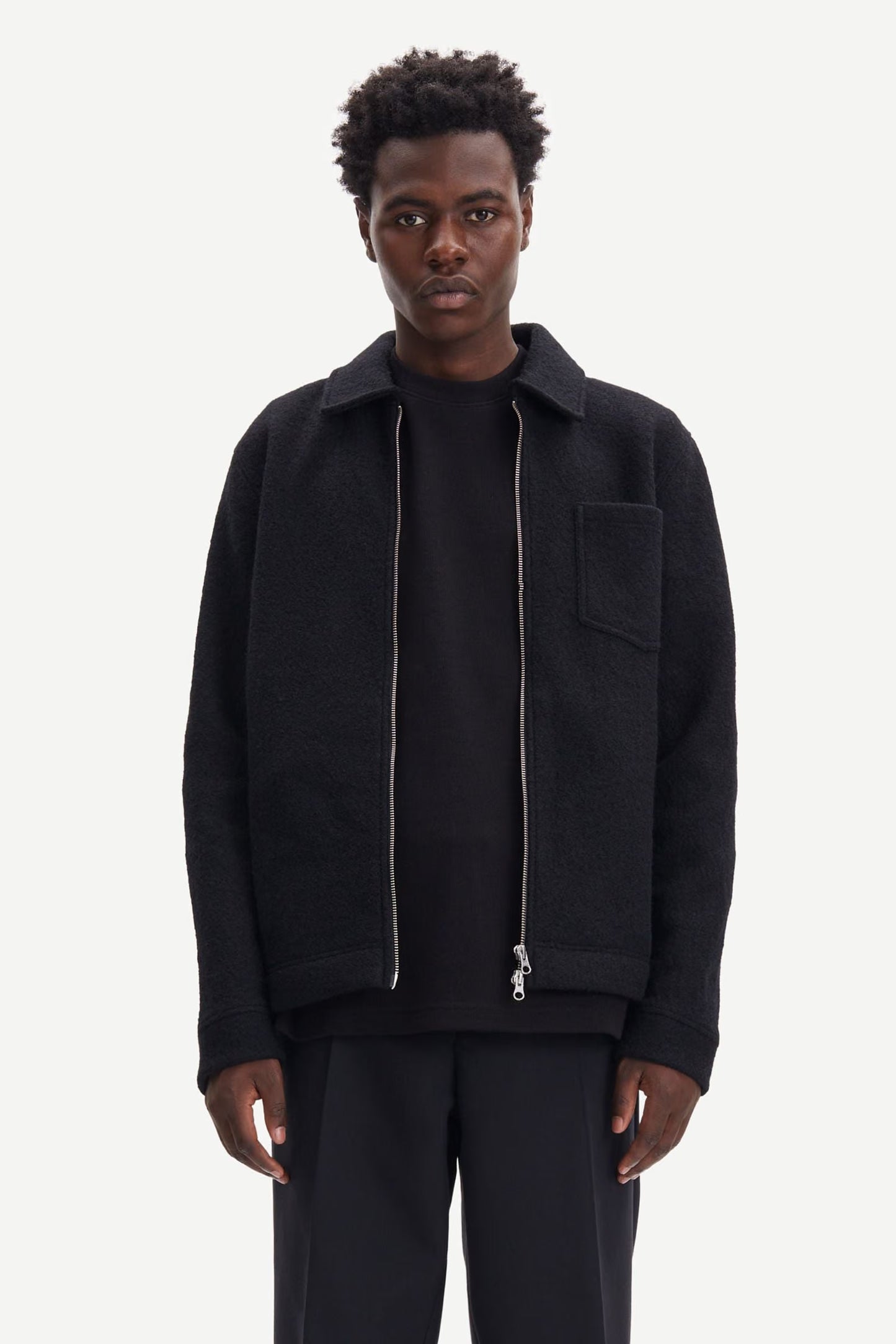 Hannes Full Zip, Black