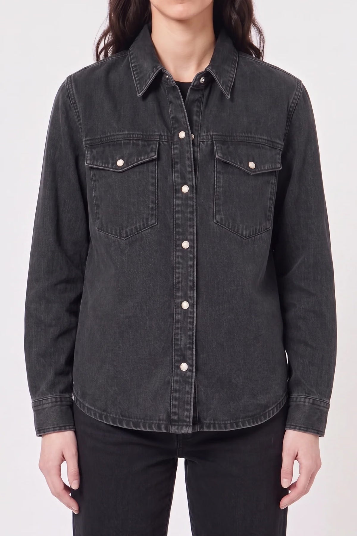 Blackout Shacket Washed Black, Neuw