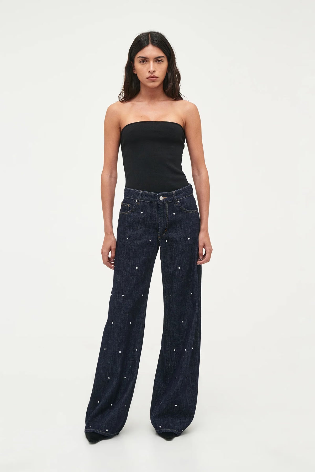 Milla Wide Rinse Studs, Neuw
