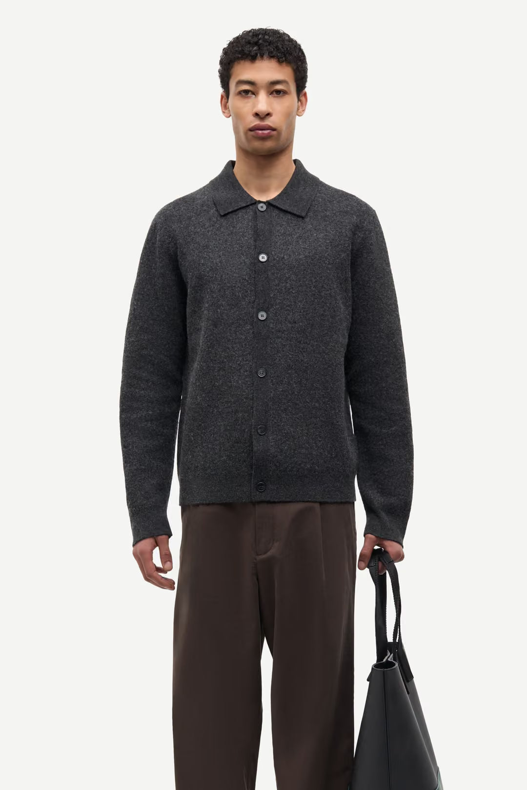 Sarichard Cardigan, Dark Grey Mel