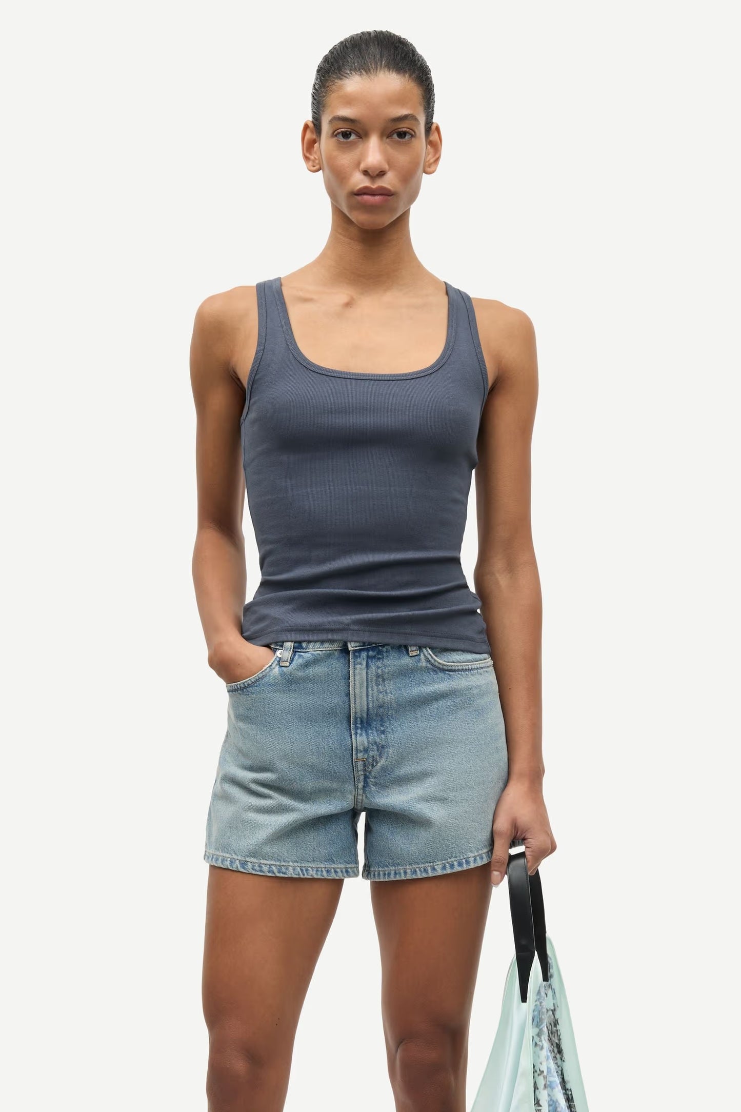 Saamanza Tank Top, Ombre Blue