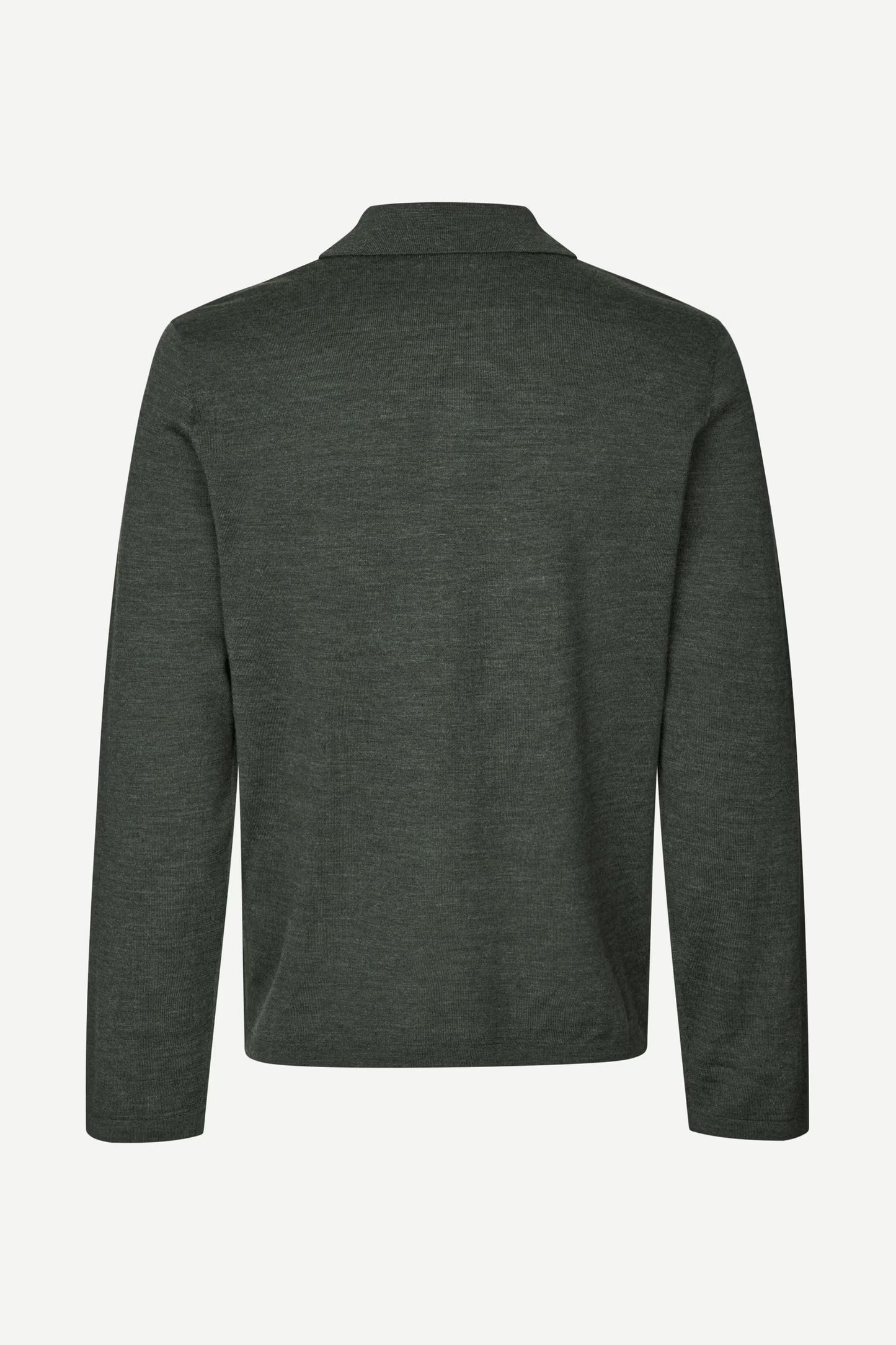 Sarowan LS Polo, Dark Evergreen Mel