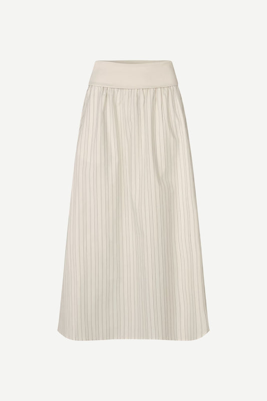 Sathea Skirt Bone Stripe, Samsoe Samsoe, Såininorden