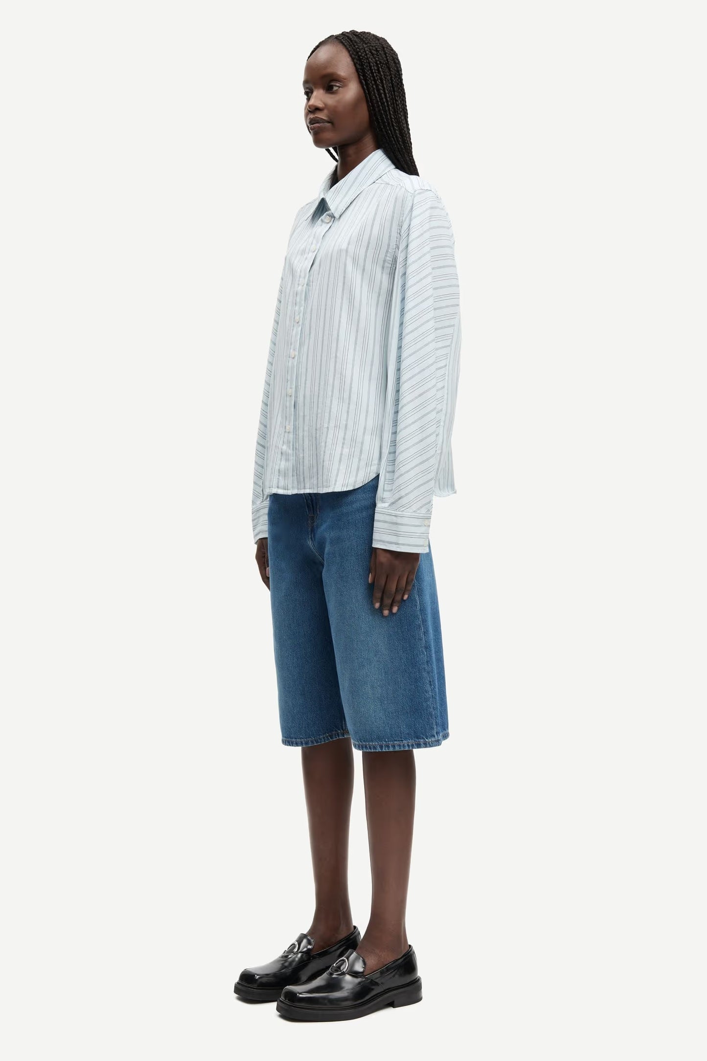 Sania Shirt, Skywriting Stripe