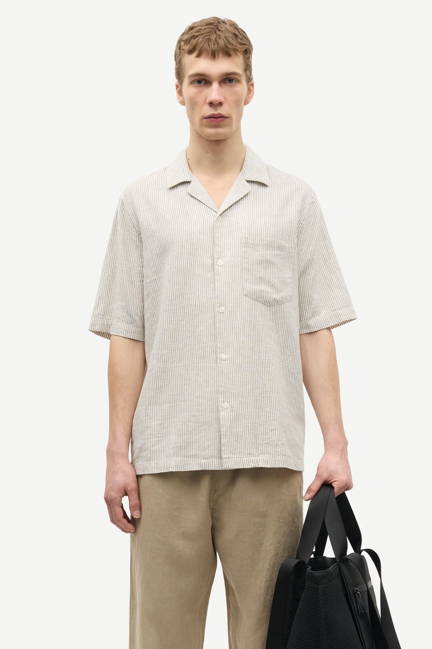 Saoscar AP Shirt, Aluminium Stripe