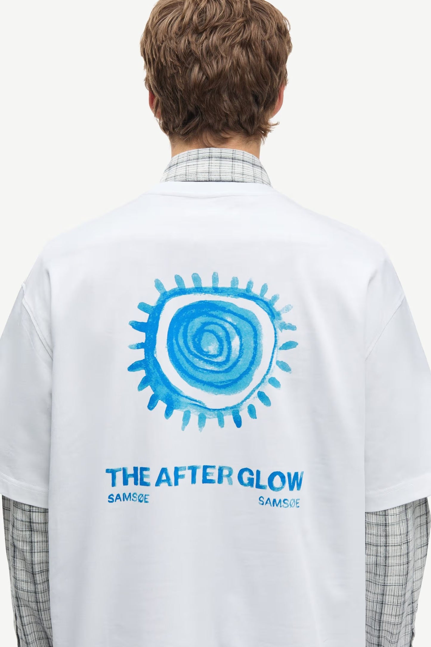 Sasteven T-shirt, Blue Spiral