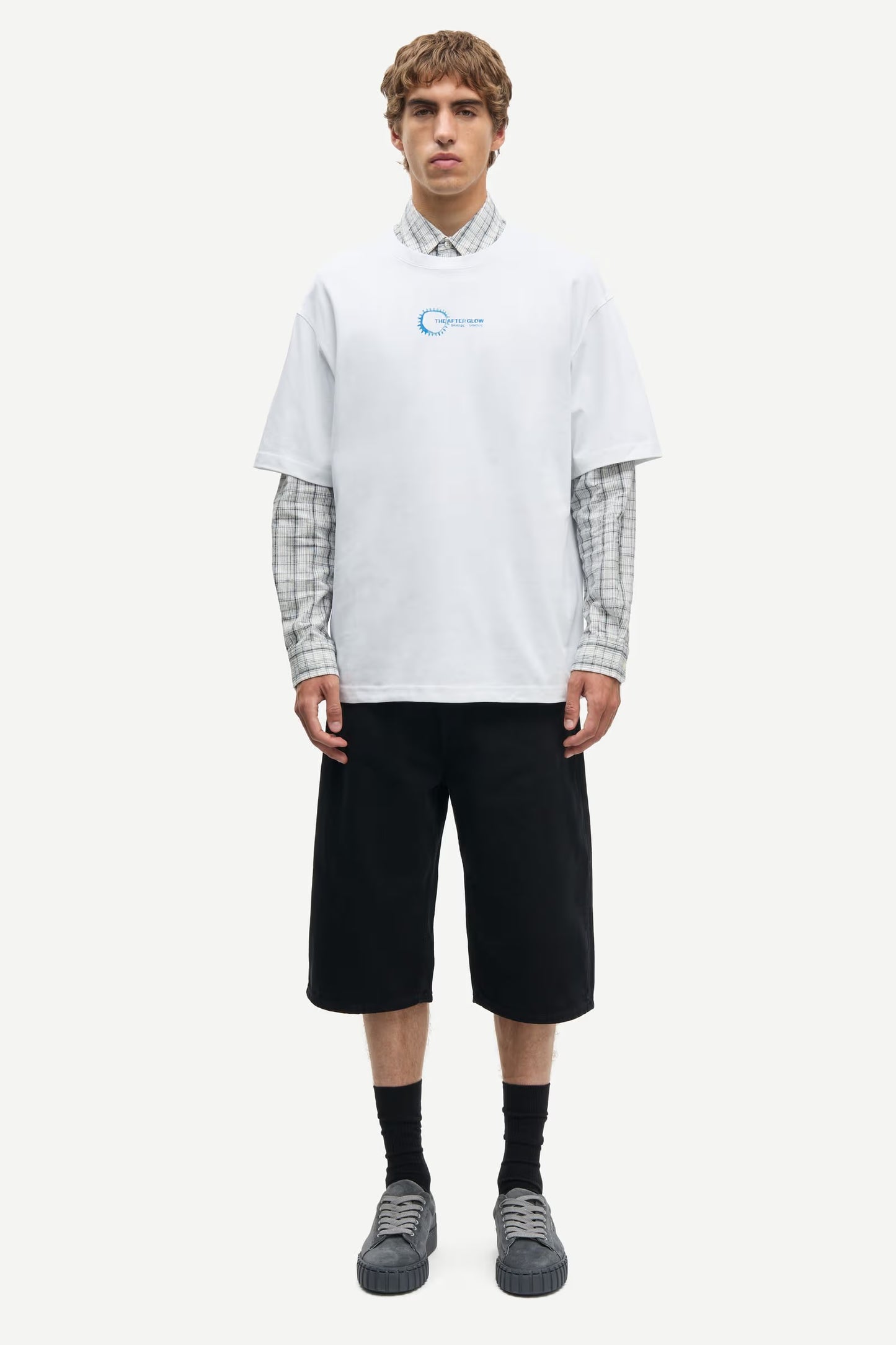 Sasteven T-shirt, Blue Spiral