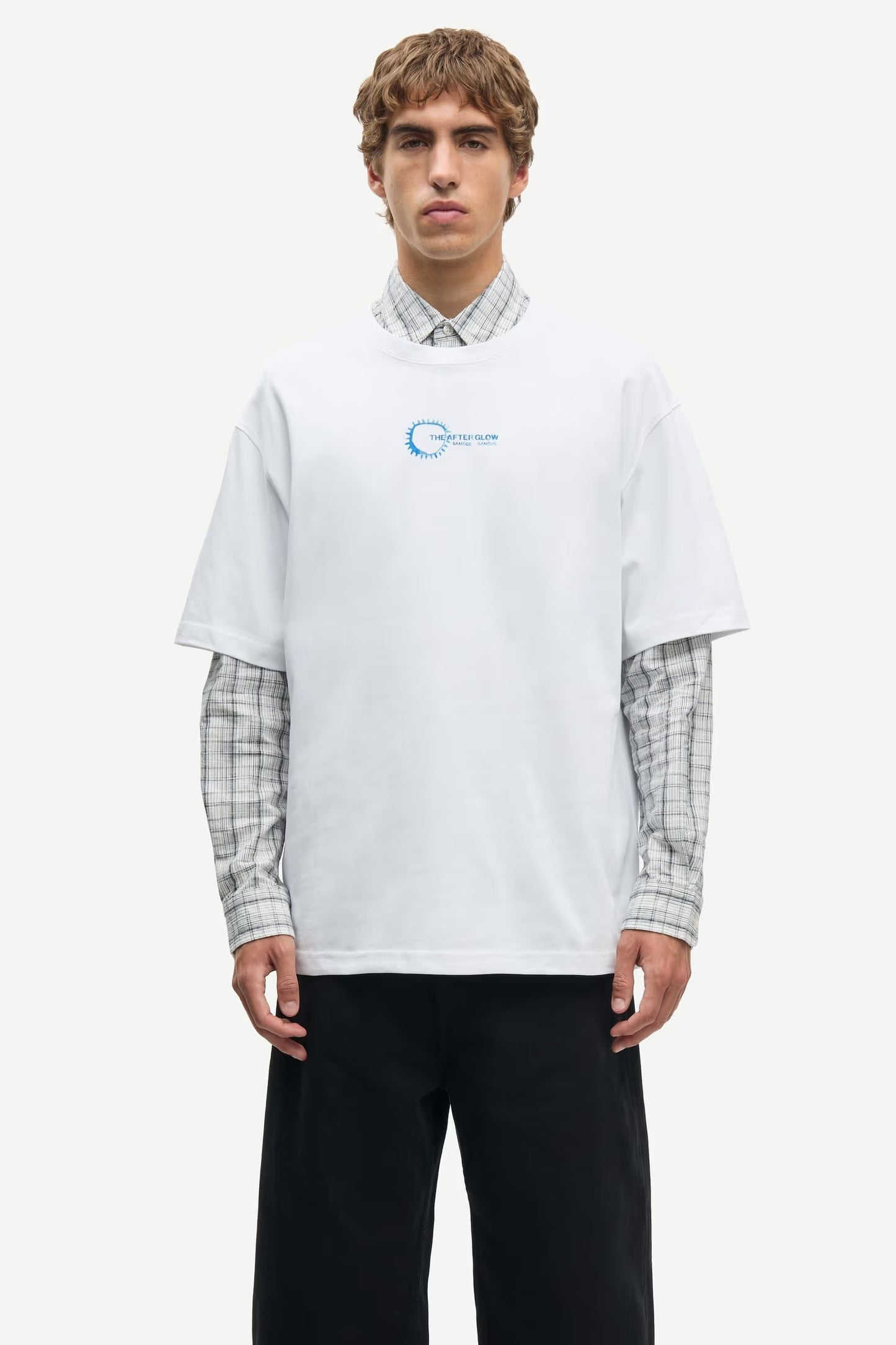 Sasteven T-shirt, Blue Spiral