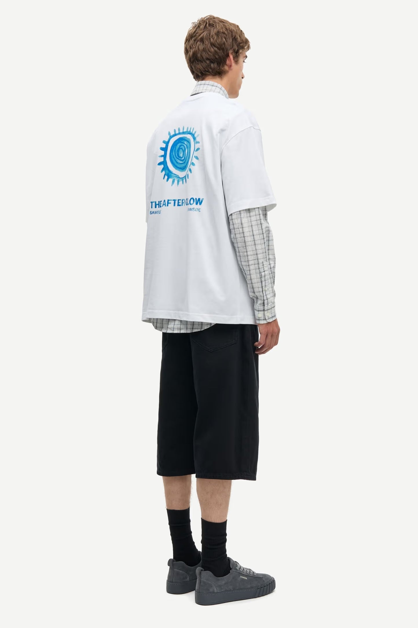 Sasteven T-shirt, Blue Spiral