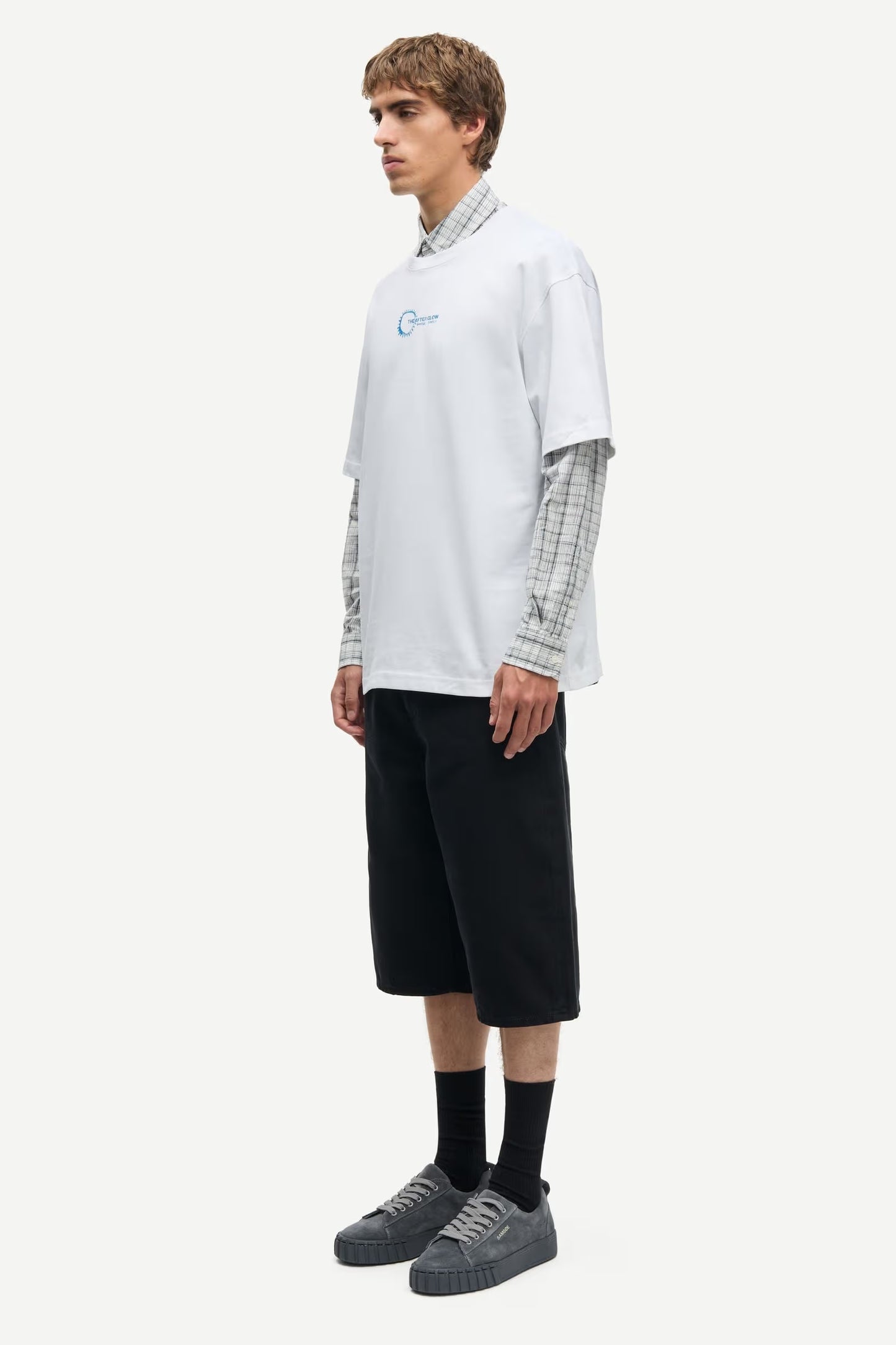 Sasteven T-shirt, Blue Spiral