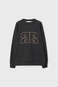 Iwa Big R Sweatshirt, Dark Grey Melange