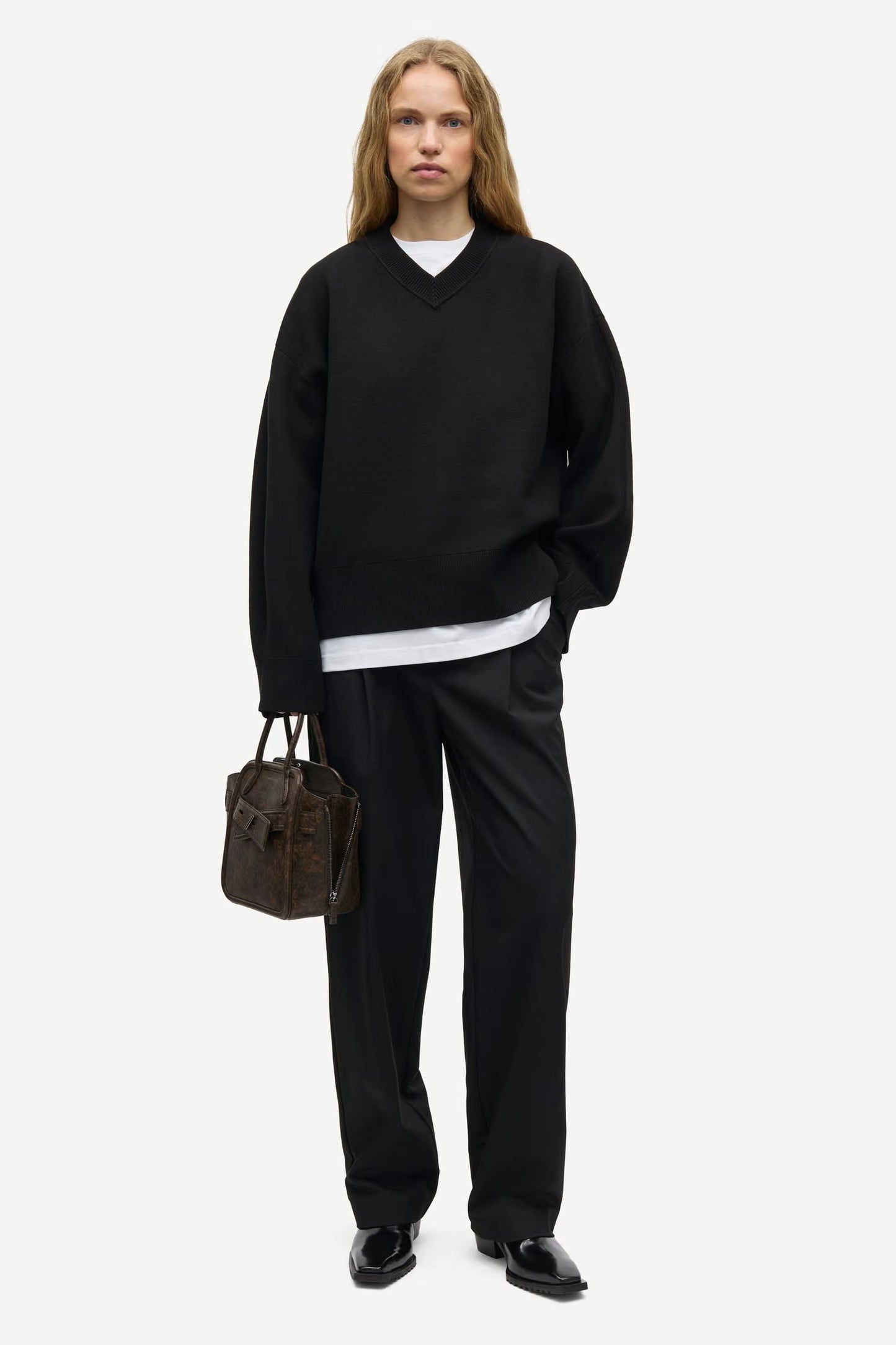 Salissy V-neck, Black