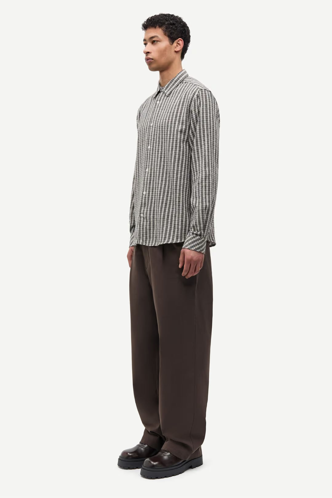 Saryan X Shirt, Brown Check