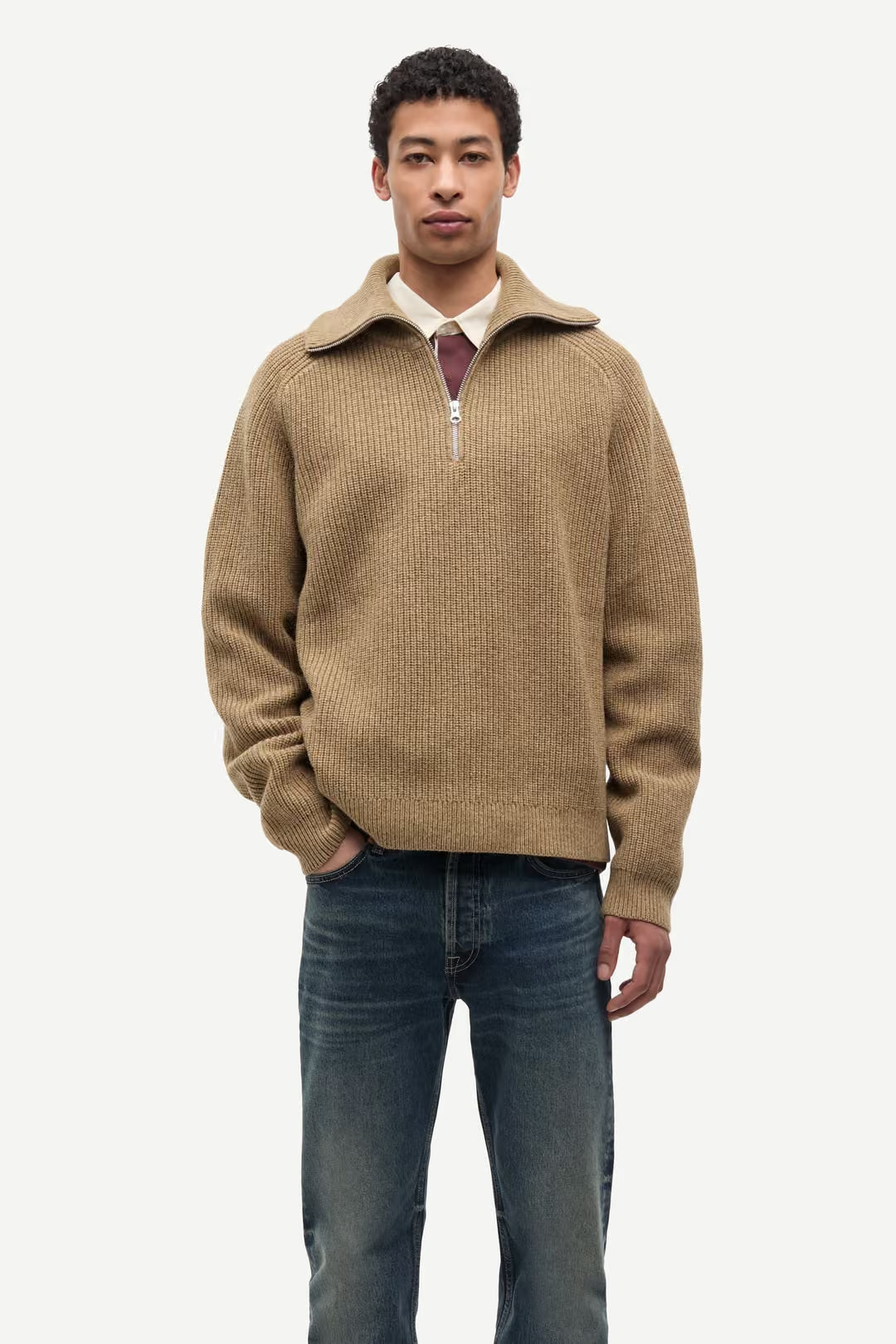 Sarick Turtleneck, Lead Grey