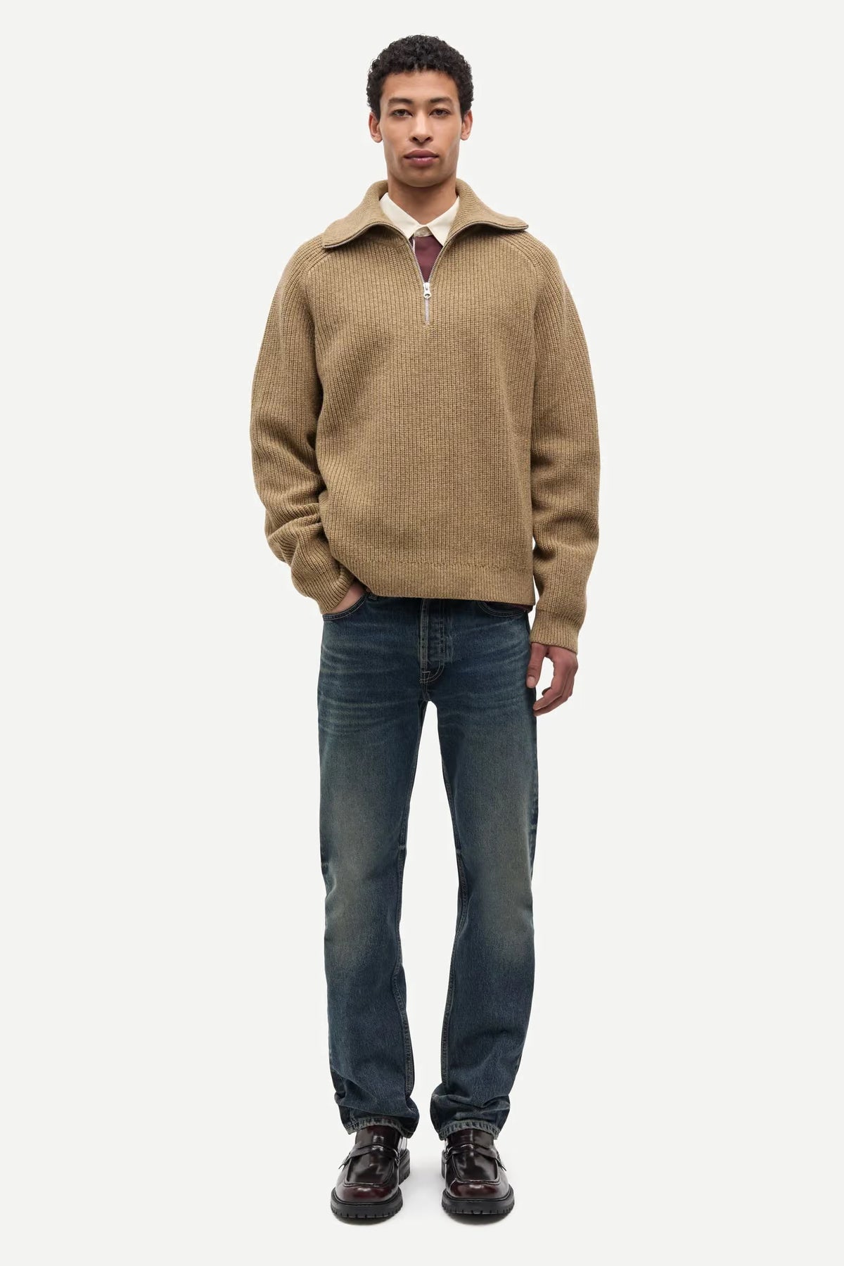 Sarick Turtleneck, Lead Grey