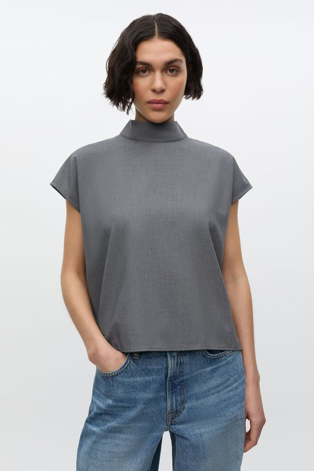 Sahoys Top, Grey Mel