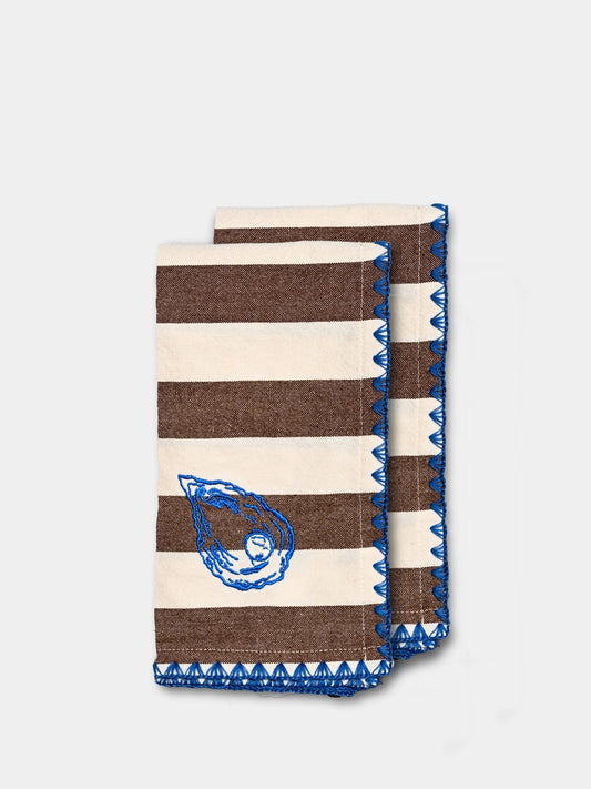 Kökshandduk Bubba Oyster 2-pack Brun, Wos, Såininorden