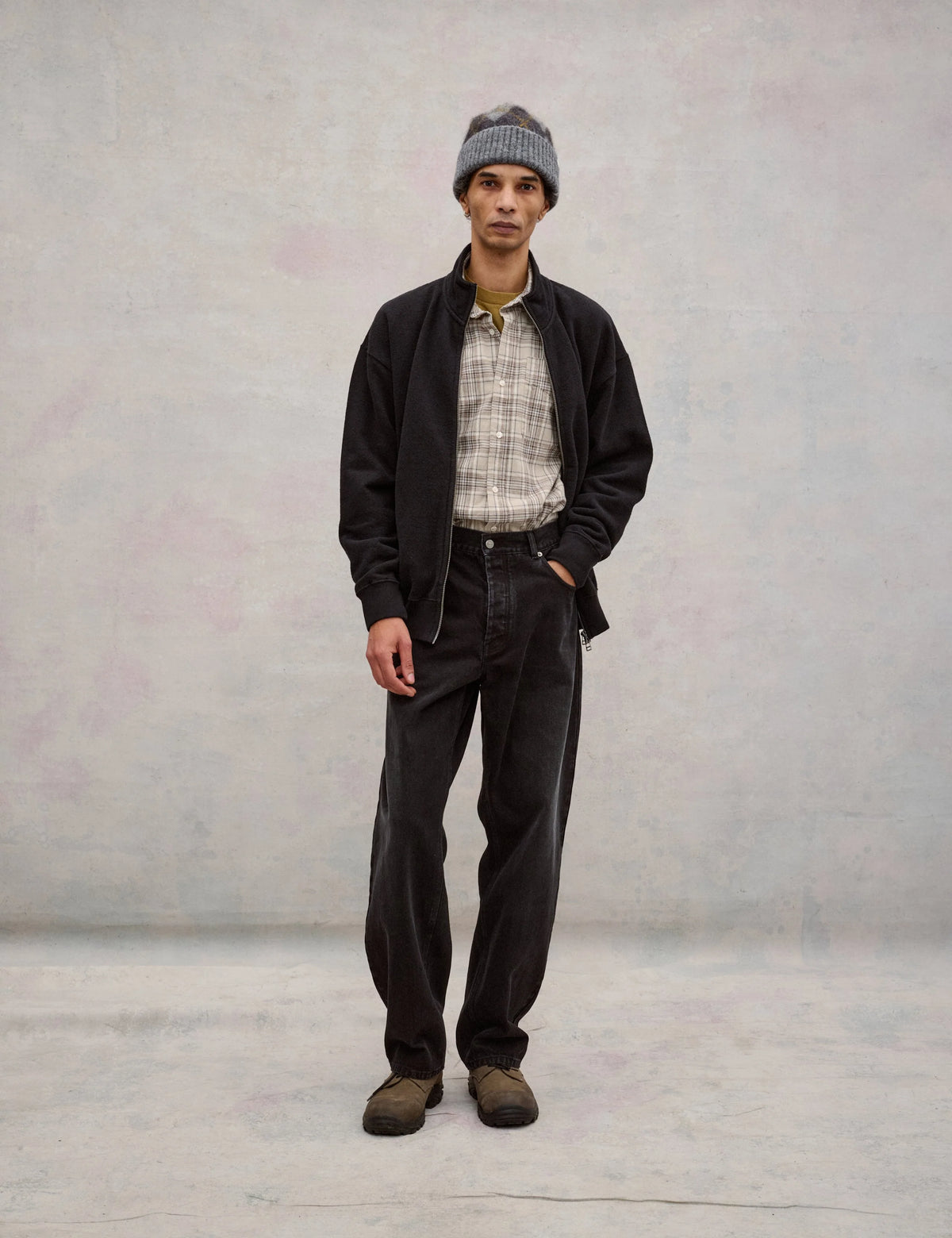 Ridge Flannel Shirt, Khaki Check