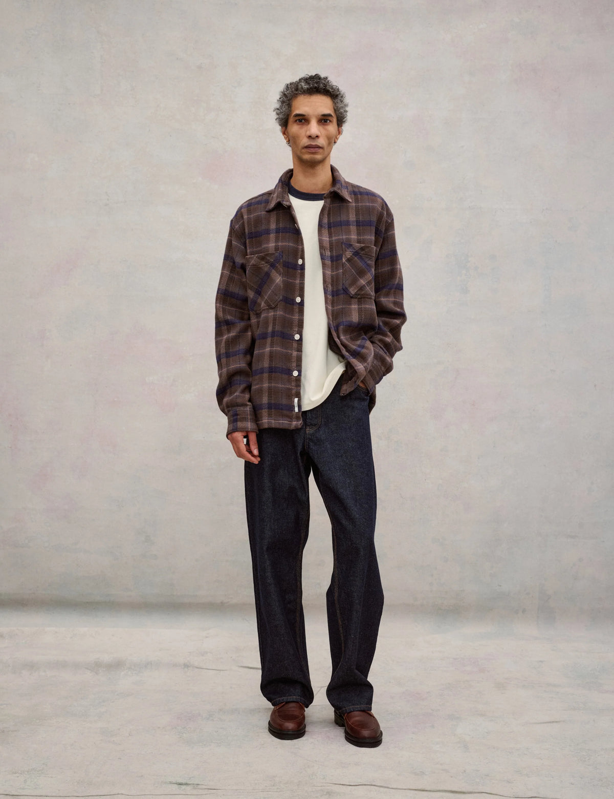 Moon Overshirt, Wood Check