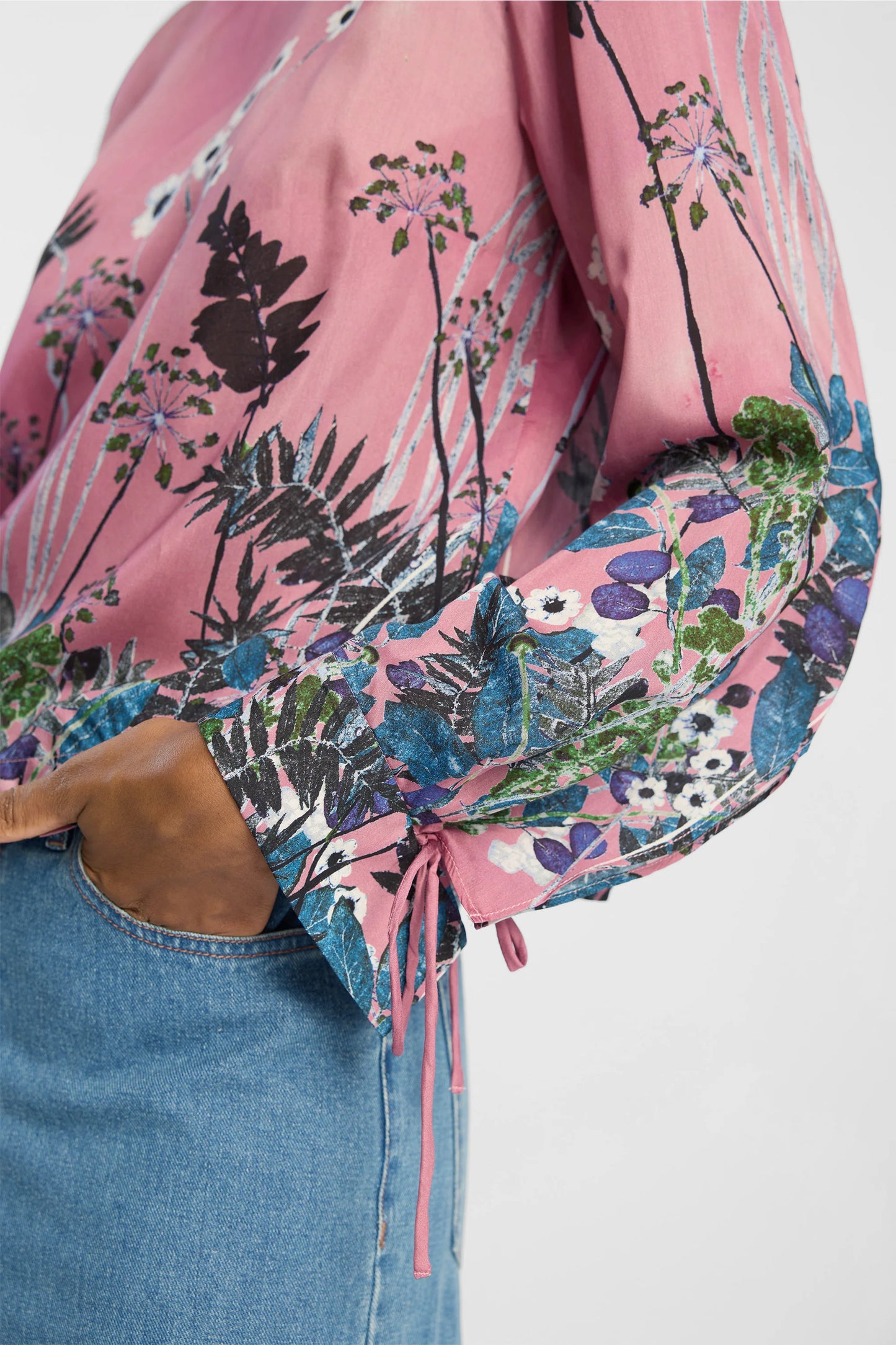 Basilia Top, Print Berry