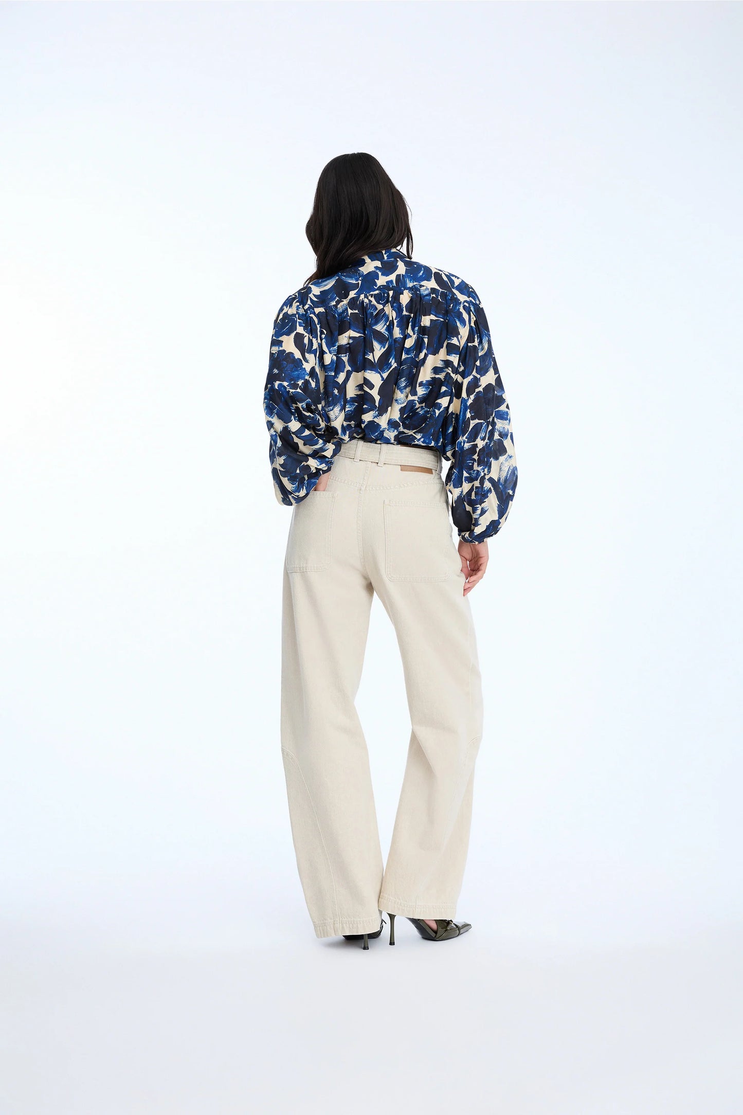 Lynx Blouse, Print Indigo