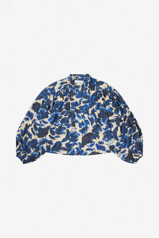 Lynx Blouse Print Indigo, Munthe Såininorden