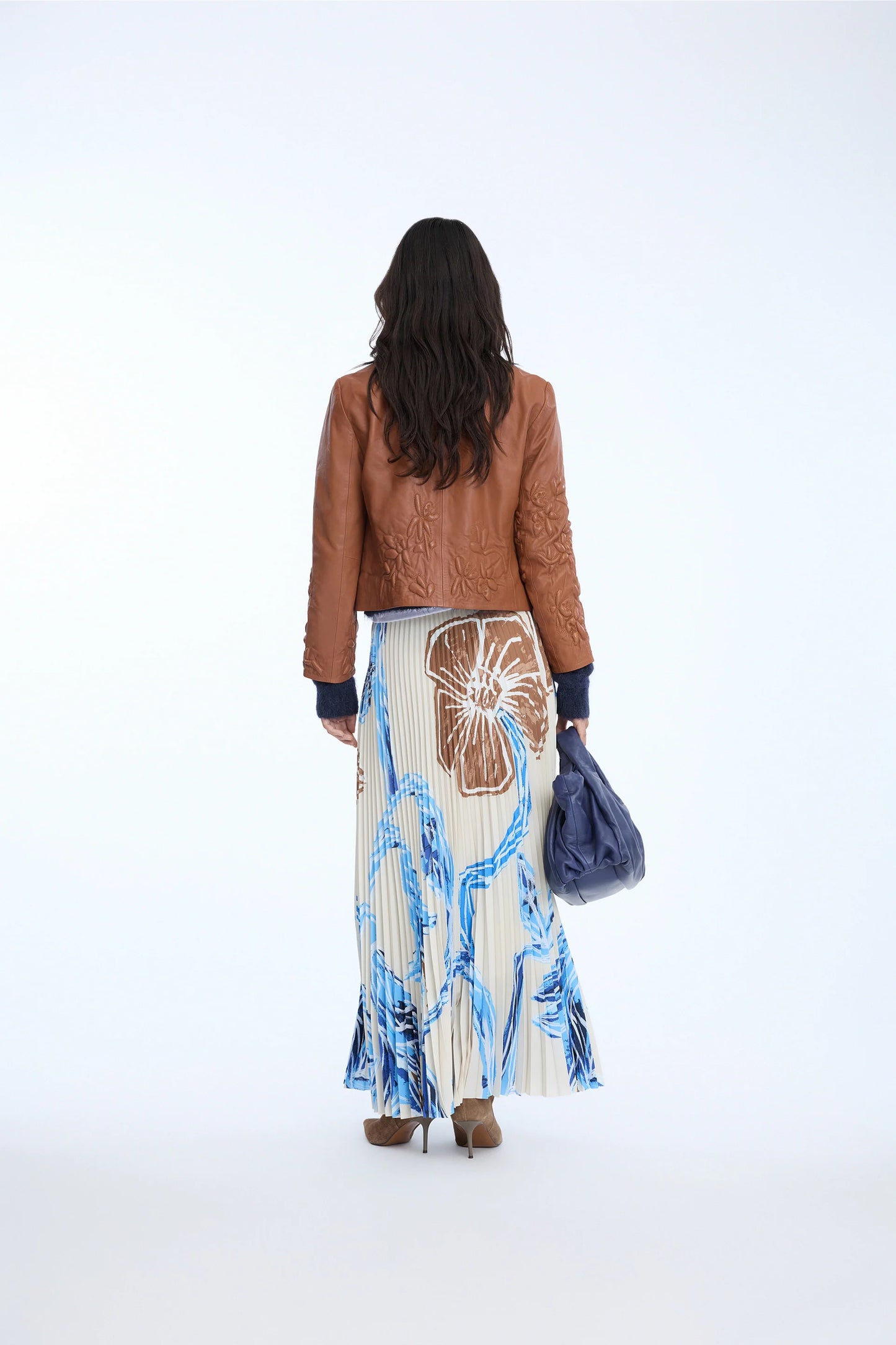 Taulla Skirt, Print Blue