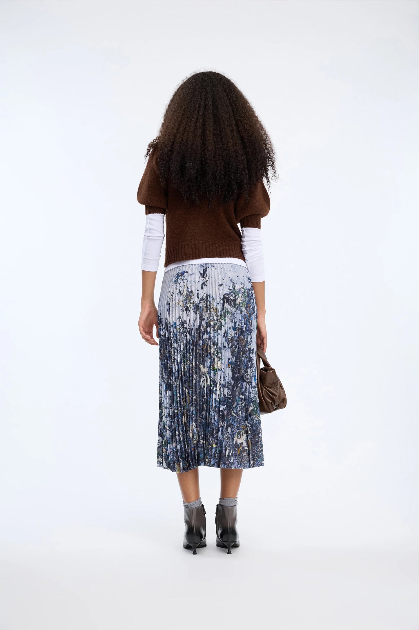 Charming Skirt, Print Grey